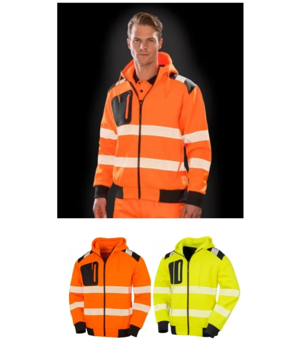 Result RS503 Genuine recycled Robust Safety Zip Hoodie